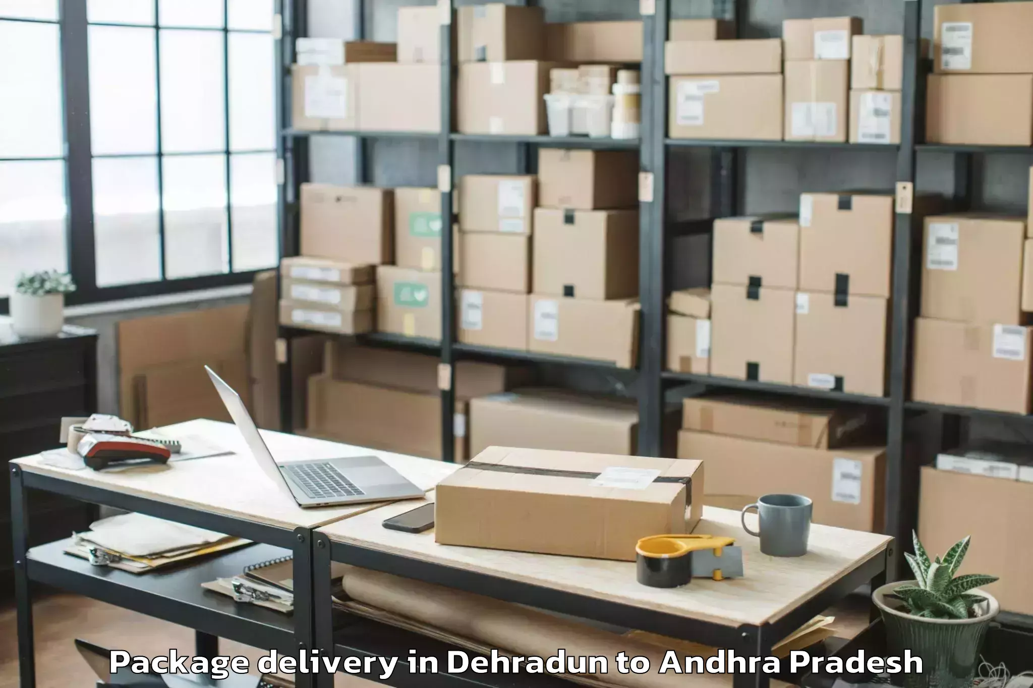 Reliable Dehradun to Kajuluru Package Delivery